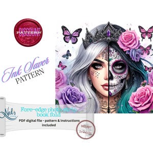 PRINCESS - Fore-edge Photo strip book fold Pattern Only - Instant Download
