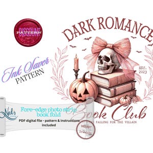 DARK ROMANCE BOOK Club - Fore-edge Photo strip book fold Pattern Only - Instant Download