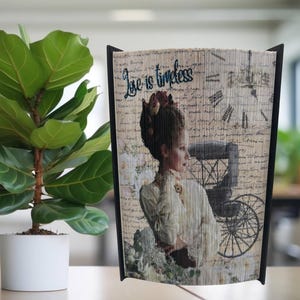 LOVE IS TIMELESS + Bonus Mini Patttern - Fore-edge Photo strip book fold Pattern Only - Instant Download
