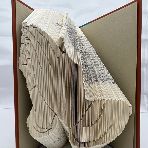 Praying Hands- Folded Book Art Pattern - Combi Mark & Fold - Instant Download