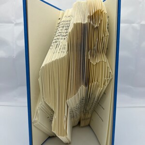 Standing Elephant - Folded Book Art Pattern - Measure, Mark & Fold - Instant Download