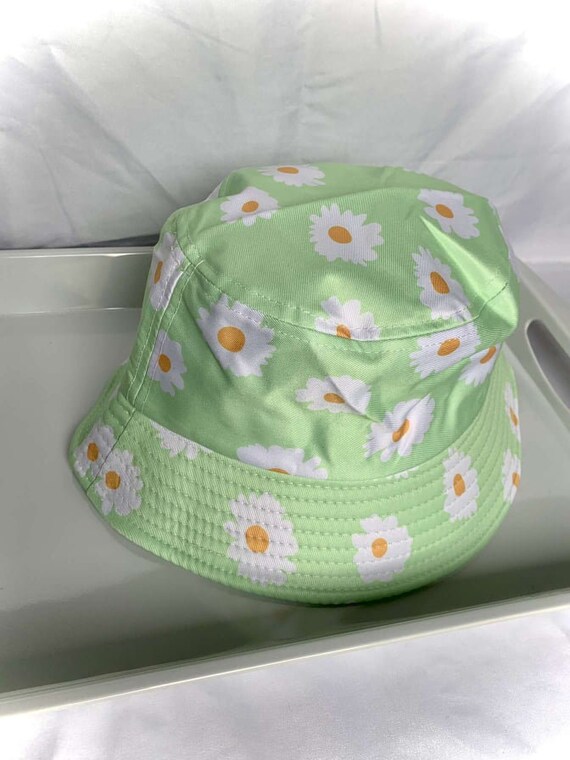 Green Flower Bucket Hat Apparel Summer 