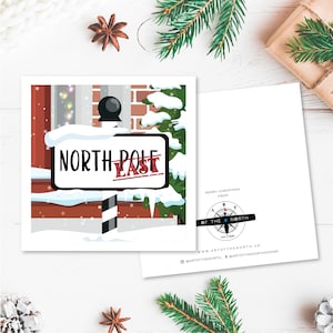 North East Sign Geordie Christmas Card