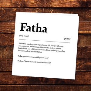 Fatha Vatertag Geordie Definition Karte