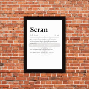 Geordie Words - Scran Definition
