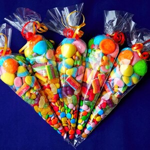 24 X PERSONALISED KPOP Demon Hunters Thank You Party Bag Sweet Cone
