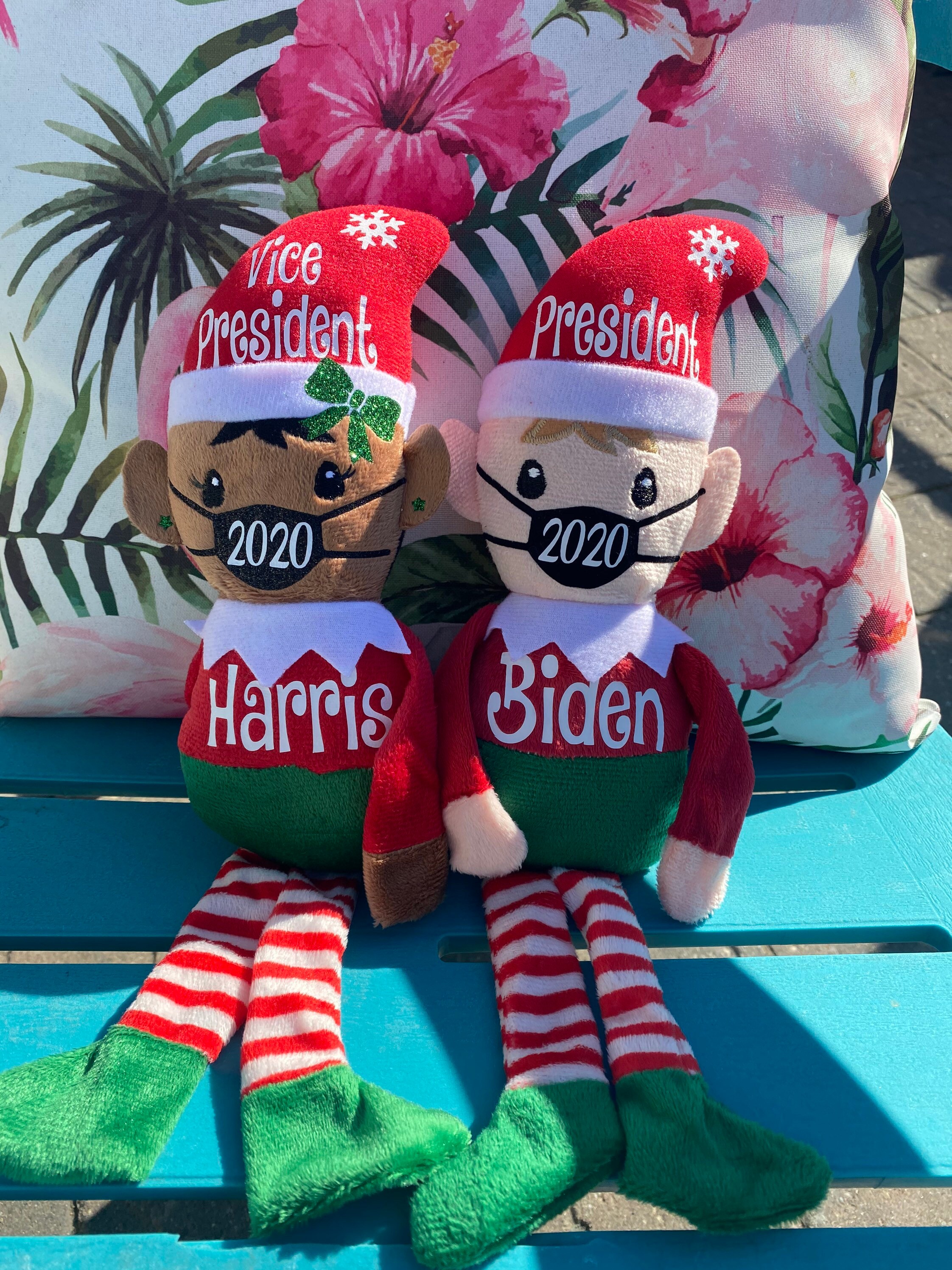 Biden Harris Christmas Elf 2020. Presidential memorabilia. Etsy