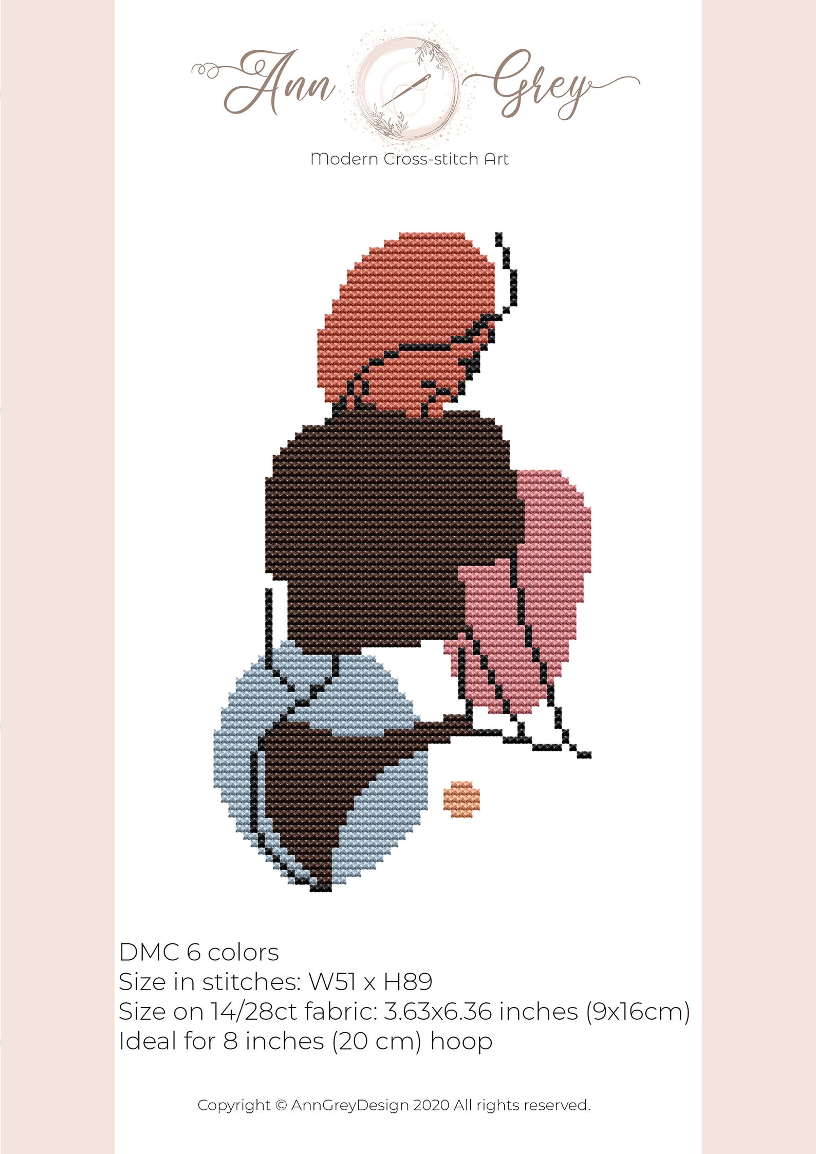 Woman cross stitch pattern Modern Female Boho cross stitch ...