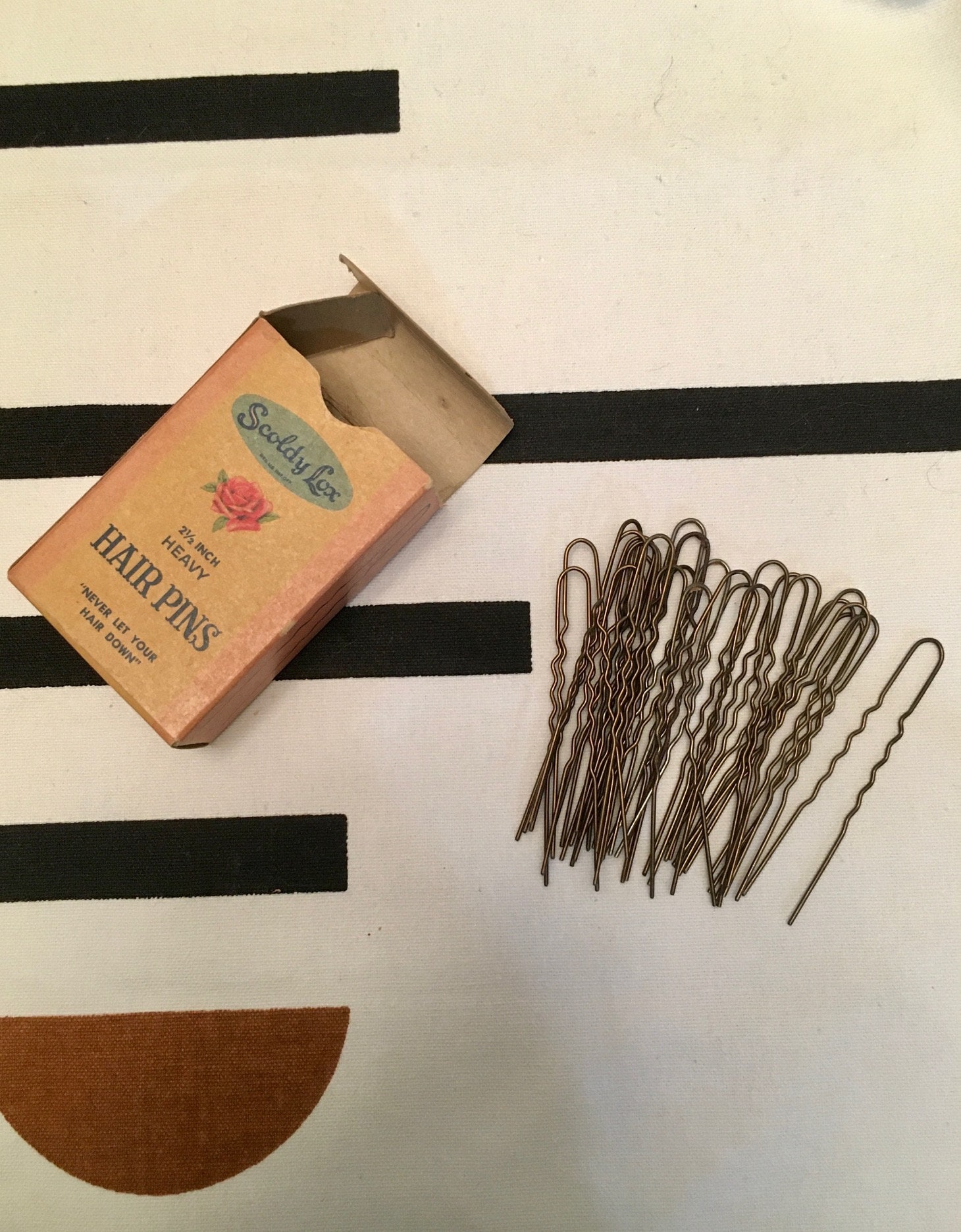 Vintage Scoldy Lox Hair Pins Antique Bobby Pins in Original Etsy