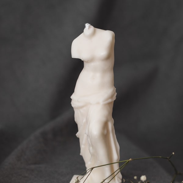 VENUS Kerze - Römische Statue Silhouette - weibliche Torso Kerze - ästhetische Dekoration für dein Zuhause - Geschenk für Familie & Freunde