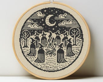 Witches' Sabbath Cross Stitch Pattern (Digital Download)