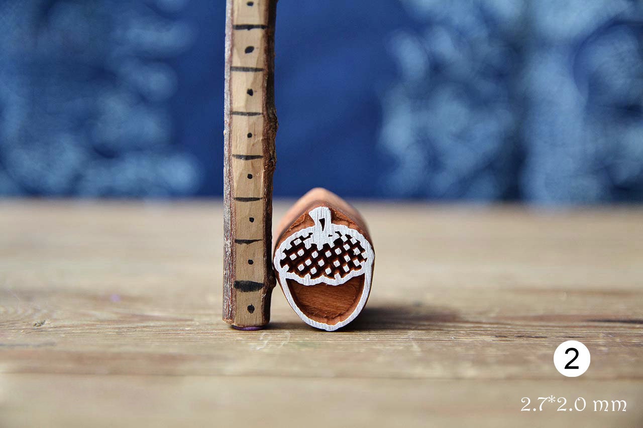 Acorn Wooden Stamp For Block Printing. Pottery Textile Etsy