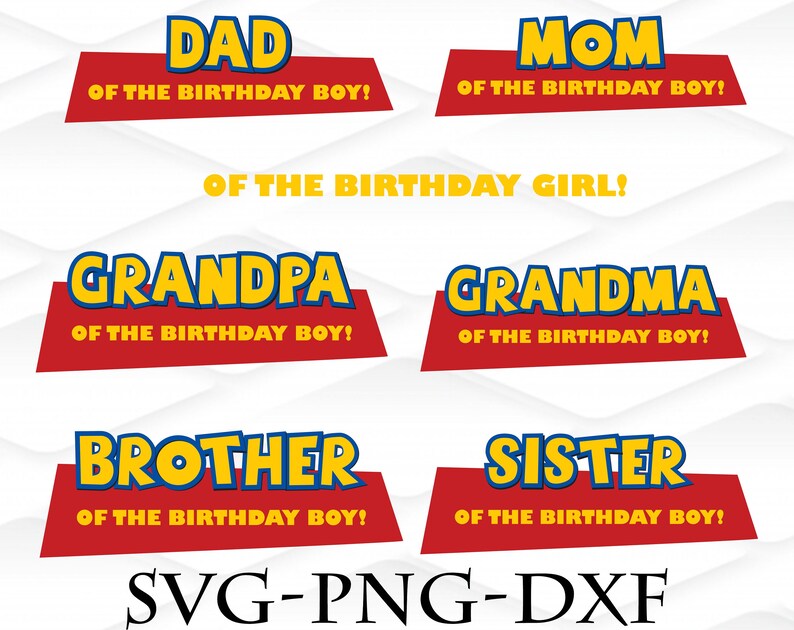 Toy story of the birthday bundle svg png dxf Toy Story svg | Etsy