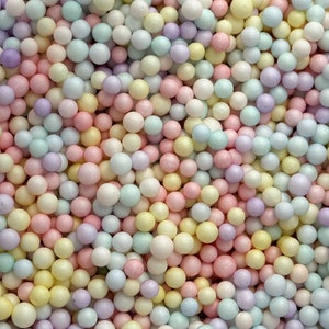Craft Foam Balls / Beads / Mixed Color / Slime Supplies / One Bag  50g
