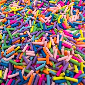 Rainbow Clay Sprinkles: Slime & Craft Supplies (NOT EDIBLE)