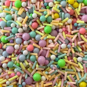 Bubble kleine balletjes polymeerklei mix hagelslag confetti voor slijm, nagels, ambacht, kunstbenodigdheden (NIET EETBAAR) veelkleurig