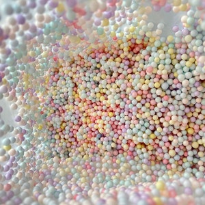Multicolored Craft Foam Balls Mixed Color, Slime Supplies, Micro Foam Beads Arts DIY Crafts Supplies 50g BAG, Slime Foam