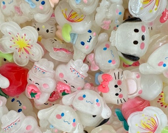 Kawaii Resin Charms: Cartoon Slime Flatback Cabochons, Decoden Craft Supplies - 10