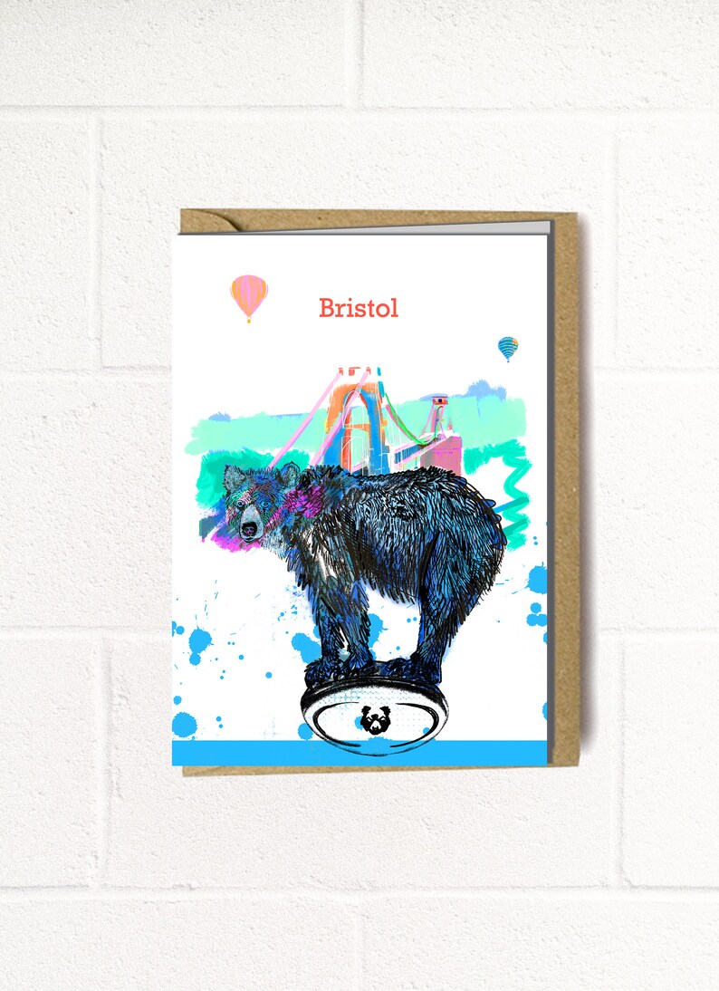 Bristol Bears Birthday Card Bristol Rugby Card Bristol Etsy