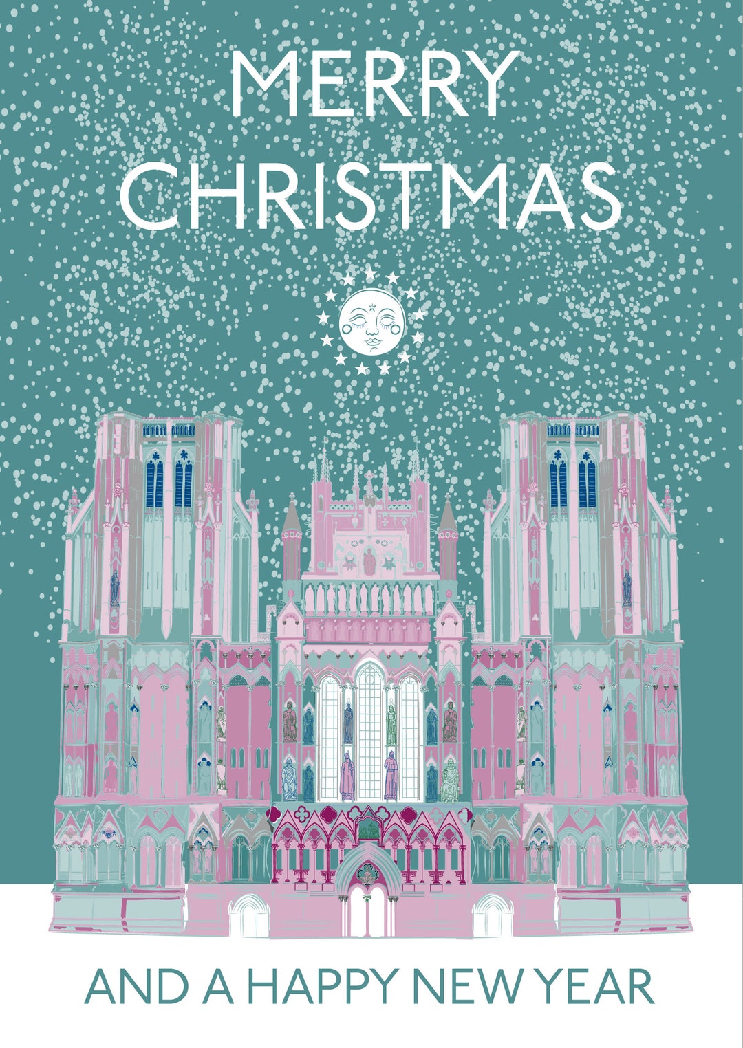 Wells Cathedral Christmas Card Somerset Christmas Wells Etsy