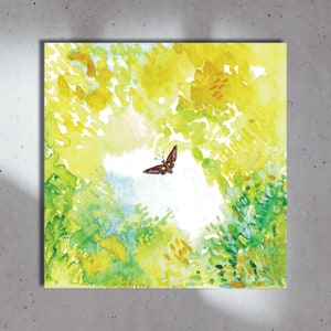 Carte d'anniversaire papillon de nuit, anniversaire d'un ami, carte vierge de joyeux anniversaire, voeux d'anniversaire positifs,