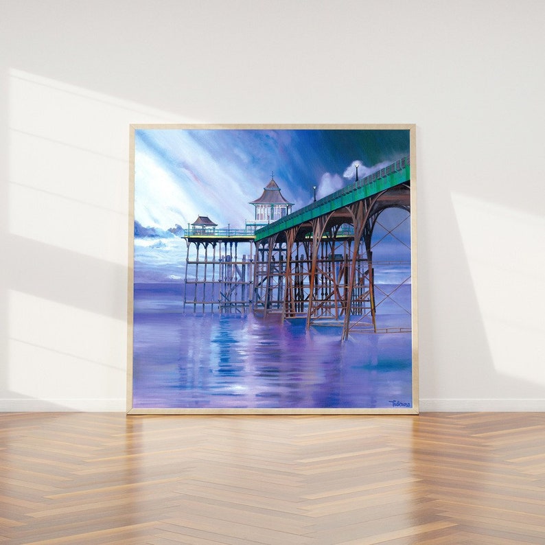 Clevedon Pier Art Clevedon New Home GiftEnglish Etsy