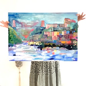 Bristol Fine Art Print, Clifton Suspension Bridge, From an original painting by Bristol Artist