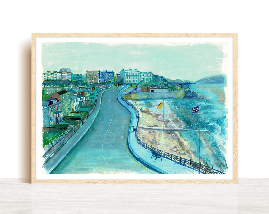 Clevedon Beach Art, Clevedon New Home Gift,english Seaside,bristol Wall