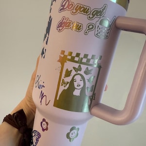 40oz custom engraved Olivia R insulated tumbler with handle and stainless Steele straw !