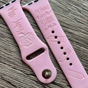 Apple Watch teacher appreciation silicone sport band