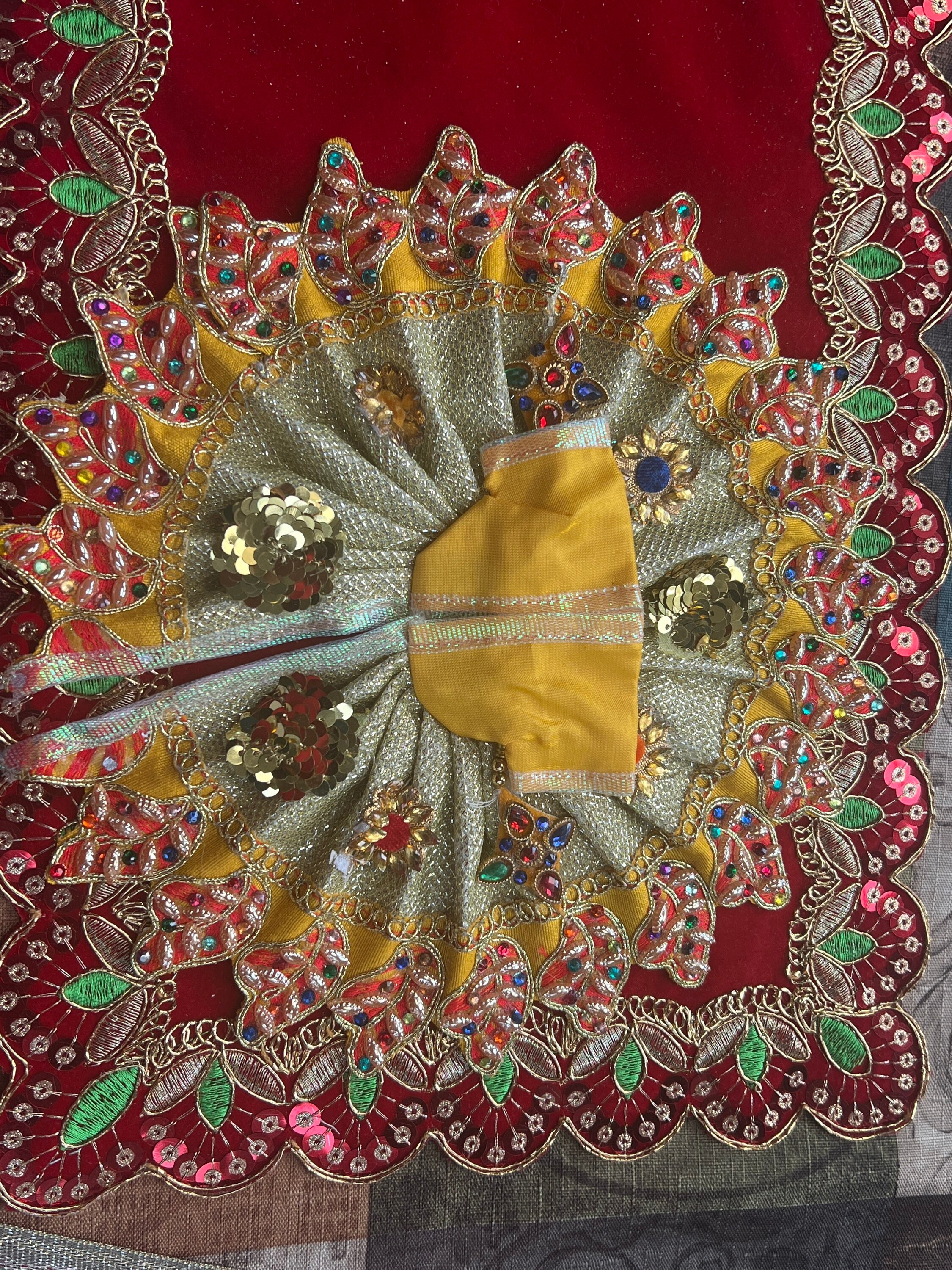 Size 4 Kanha Ji Poshak, Ladoo Gopal Dress,bal Gopal, Lord