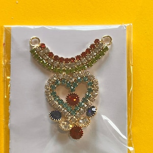 Multicolored Golden Hindu God Idol Mala, Laddoo Gopal, Ganesh ji, Mata Rani haar, Necklace for God Idols, Stone mala,