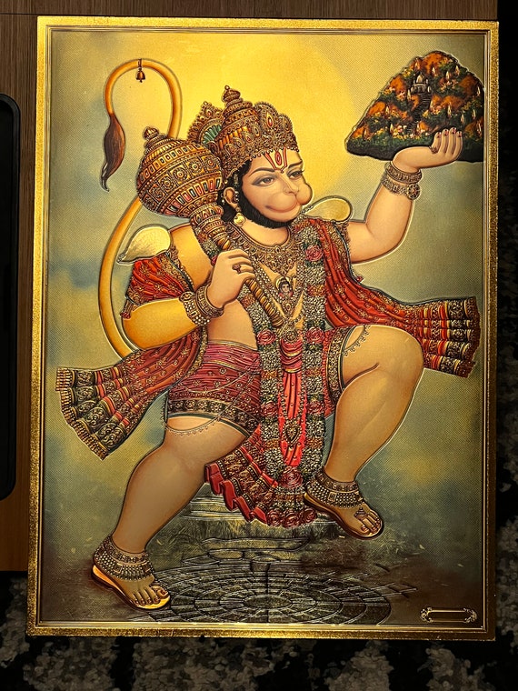 570px x 760px - Hanuman Ji With Dronagiri Parvat Photo Print on Foil Paper 16 Inches X 12  Inches - Etsy