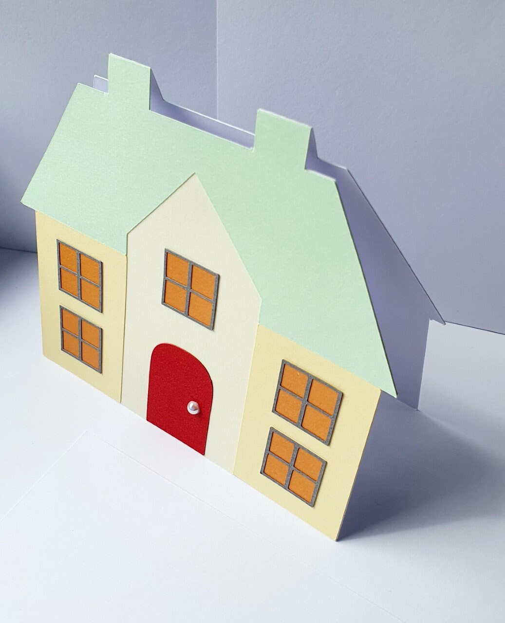 New home house shaped card Personalised Etsy