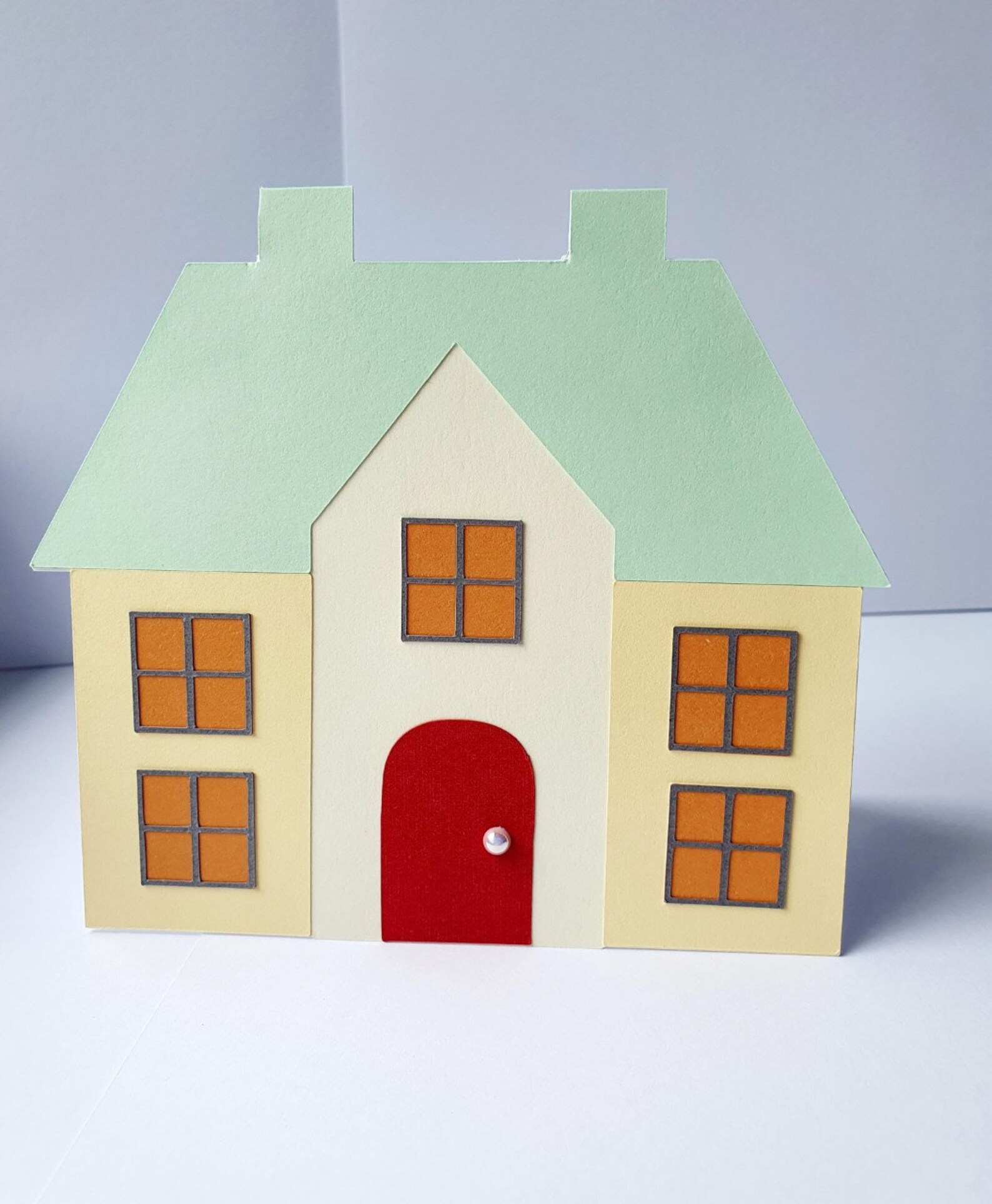 New home house shaped card Personalised Etsy