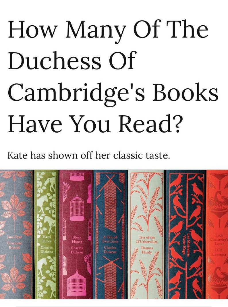 Puede incluir: Primer plano de los lomos de varias novelas cl&aacute;sicas, incluyendo Jane Eyre, Tiempos dif&iacute;ciles, La casa desolada, Un cuento de dos ciudades, Tess de los d'Urberville, Los miserables y El amante de Lady Chatterley. Los lomos est&aacute;n todos decorados con diferentes patrones y colores.