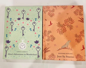 PUFFIN CLASSICS New DUO International Shipping Offered : Alice's Adventures in Wonderland .....Plus Just So Stories