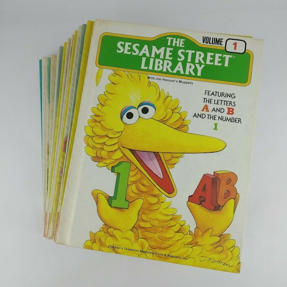15 Book Vintage Set - SESAME STREET LIBRARY - Complete 15 Book Set
