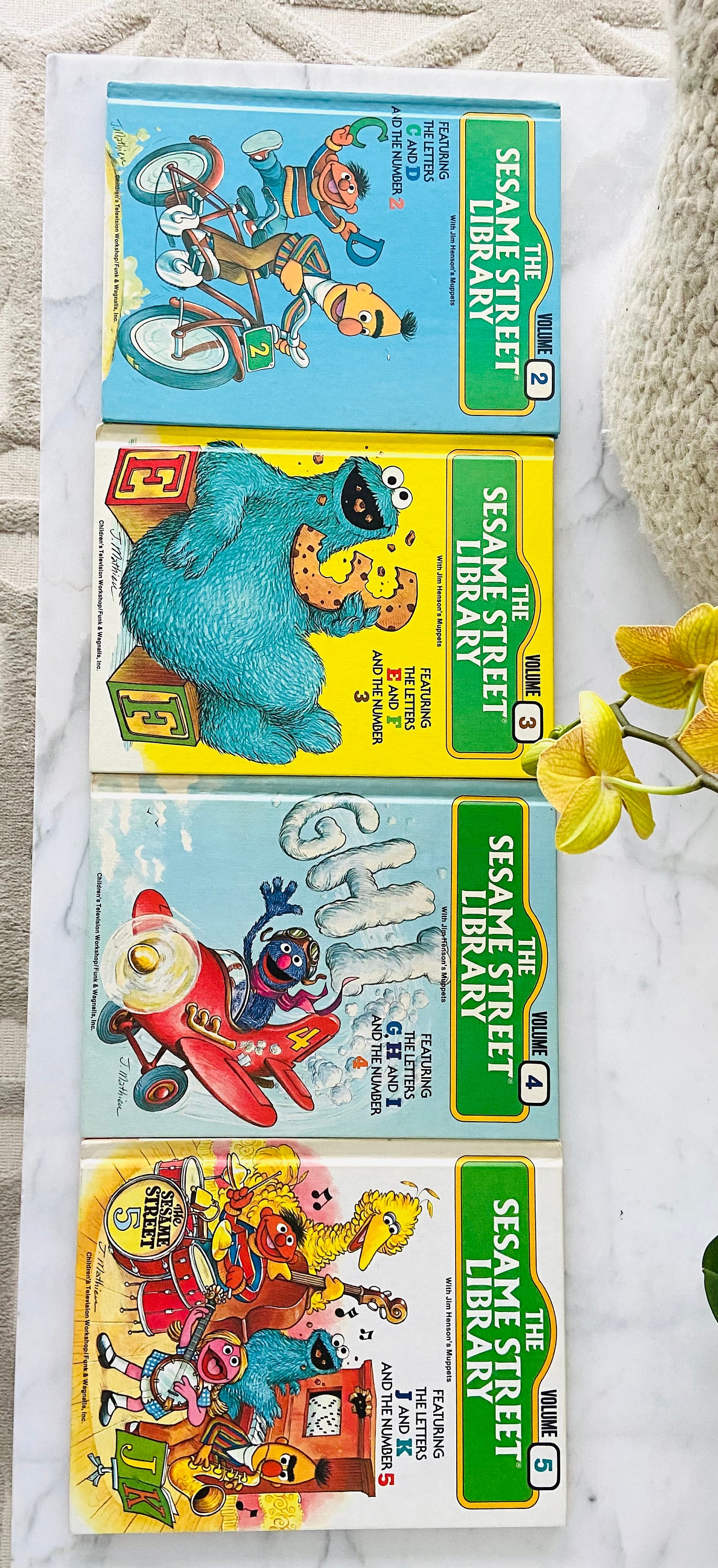 15 Book Vintage Set - SESAME STREET LIBRARY - Complete 15 Book Set