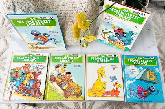 15 Book Vintage Set - SESAME STREET LIBRARY - Complete 15 Book Set