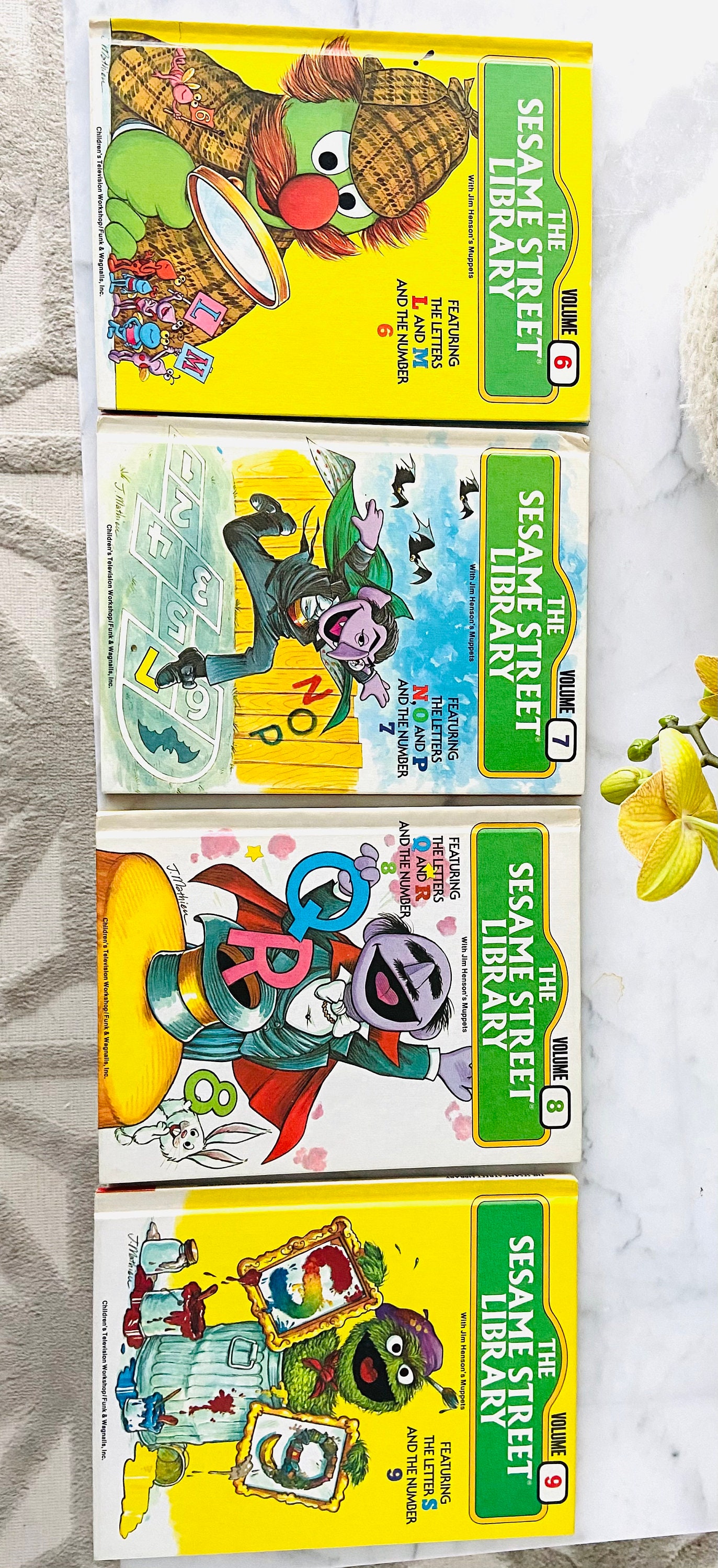 15 Book Vintage Set - SESAME STREET LIBRARY - Complete 15 Book Set