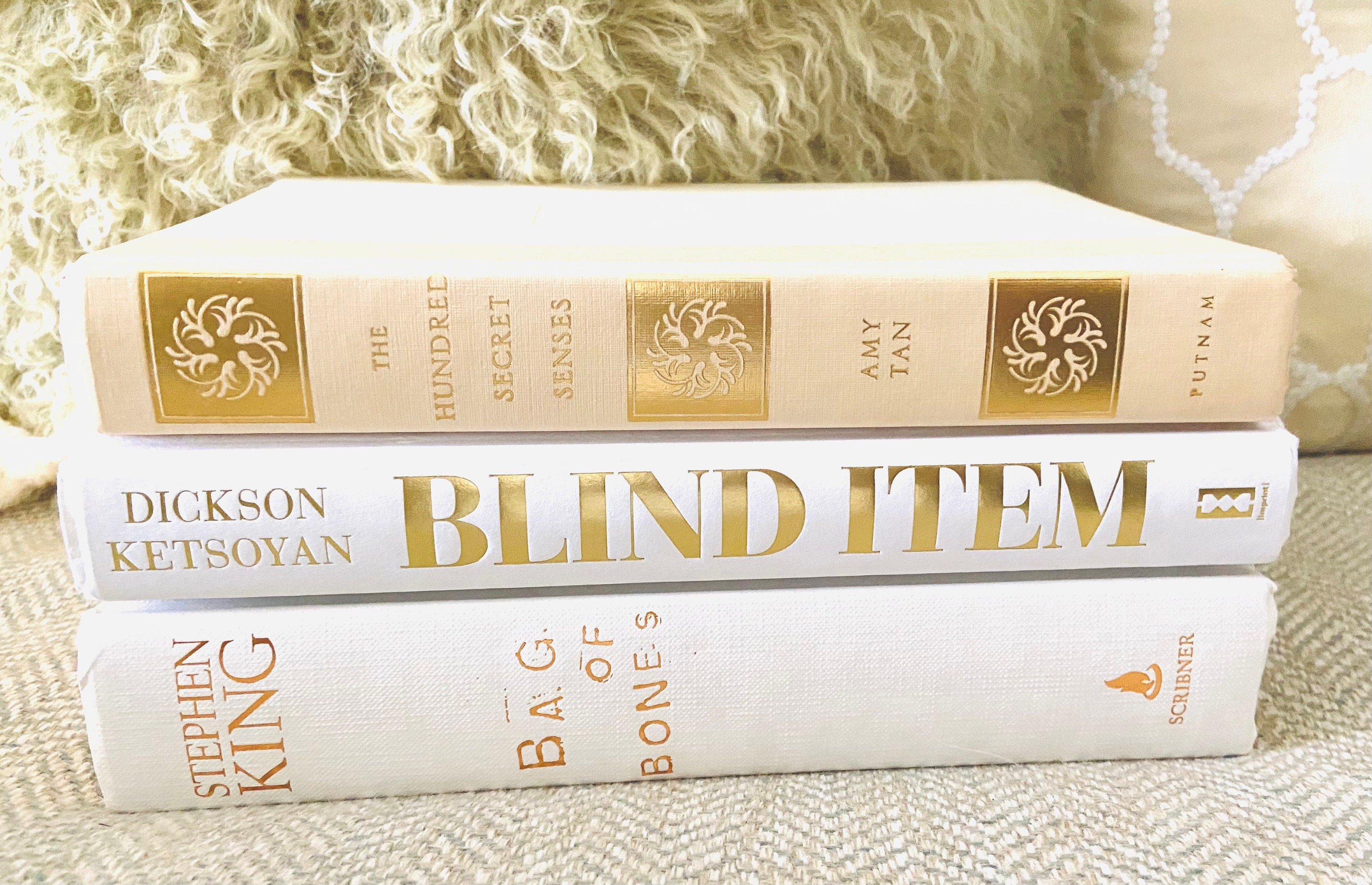 WHITE & GOLD BOOKS Decorative Books to Accent your home. Etsy