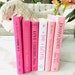 FIVE BOOK LISTING ....Pale Pink  ( 2 )  Shocking Pink ( 2 )   &  White  ( 1 ) ...U Pick 5 Books  _ Custom Order 