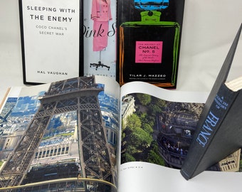 FRENCH FRANCOPHILE Book Set…. All things France and Paris Coffee Table Books….Perfume Stories….