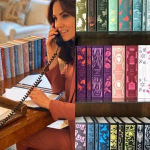 PENGUIN CLOTHBOUND CLASSICS-Fit For a Princess ! 12 Gorgeously Styled Book Set as seen on Kate Middleton&#39;s Desk !!&quot;The Princess Collection &quot;
