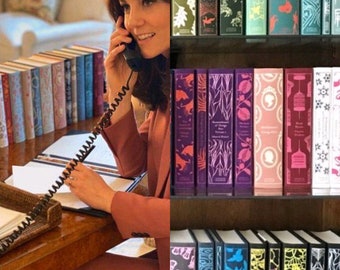 PENGUIN CLOTHBOUND CLASSICS-Fit For a Princess ! 12 Gorgeously Styled Book Set as seen on Kate Middleton's Desk !!"The Princess Collection "