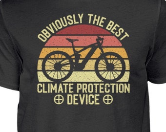 Fahrradfahrer Shirt / MTB Shirt / Fahrrad für mehr Klimaschutz / Lustiges Klimaschutz Shirt / Fahrrad Shirt - Herren Shirt