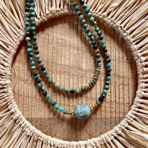 African turquoise necklaces
