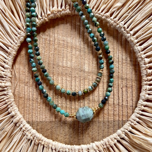 Colliers turquoise africaine