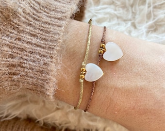 Bracelet coeur ajustable